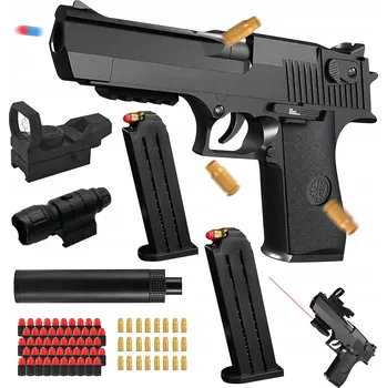 PISTOLE NA PLASTOVÉ KULIČKY S TLUMIČEM M1911 + DÁREK