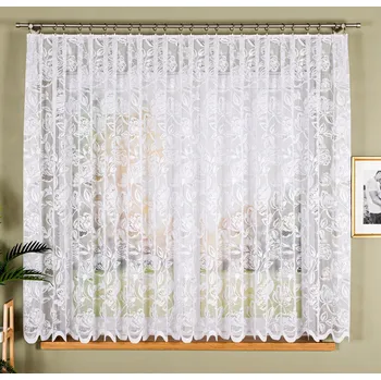 Obraz Vzor 37800 záclona žakárová, výška 160 cm, barva bílá (z role) VZORU