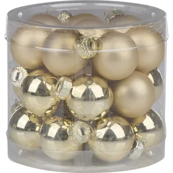 Vánoční dekorace Hladká vánoční koule Vánoční Koule cm 24 ks