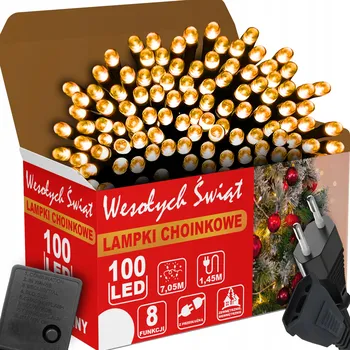 Vánoční dekorace Vánoční osvětlení na stromeček MAXSELL pro vnitřní i venkovní použití, 8,5 m, 51 - 100 světýlek