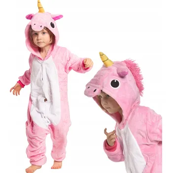 Chlapecké pyžamo Dětské pyžamo Kigurumi Onesie Kostým Pegas Růžový 115-125 cm