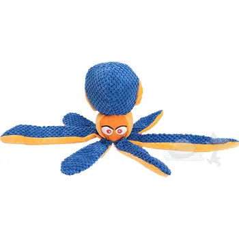 Hračka pro psa UNIQ PETS modrá chobotnice s pískátkem