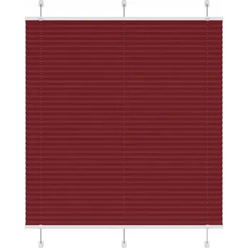 Roleta VidaXL Roleta plisé vínově červená 120 x 100 cm šířka látky