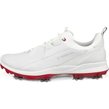 Golf Ecco Biom Tour dámské kožené golfové voděodolné boty, bílé bílé, standardní, se spajky, 41