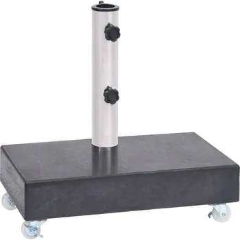 Stínicí technika Stojan na slunečník, černý, 45x25x8 cm, granitový