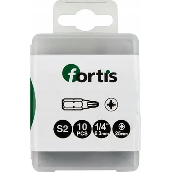 Bit Fortis Bity 1/4 DIN3126 Pozidriv PZ 3 x 25 mm 10 Ks