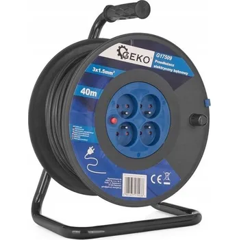 Napájecí kabel Prodlužovací Kabel bubnový 3x1,5mm2 40m GEKO