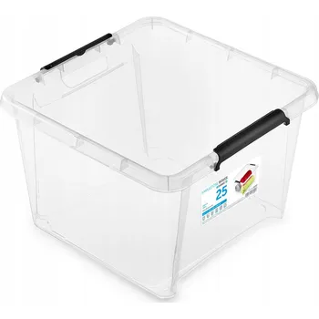 Úložný box Plastový úložný box s víkem, organizér, 25 l