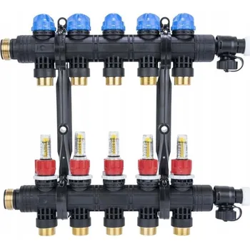 rozdělovač topení ROZDĚLOVAČ PODLAHOVÉHO VYTÁPĚNÍ 6 OKRUHŮ AFRISO