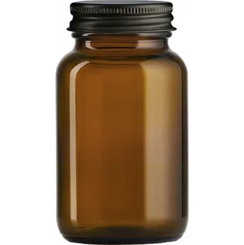 Sklenice 150 ml Skleněná zavařovací sklenice + černé hliníkové víčko s UV ochranou