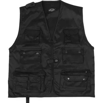 Pánská vesta Vesta JAGD na lov nebo rybaření ČERNÁ Vesta JAGD na lov nebo rybaření ČERNÁ vel. XS