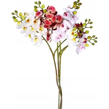 umělá květina Gumová větvička Orchidej 60 cm modrá