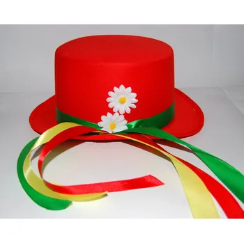 Karnevalový doplněk Ptákoviny CB Klobouk vodník - červený