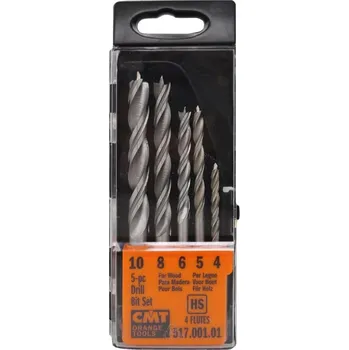 Vrták CMT Sada vrtáků pro neprůchozí otvory 5 ks / HSS / pravé