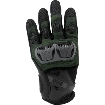 Moto rukavice IXS LT MONTEVIDEO AIR S černé šedé zelené, XL