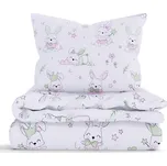 Bavlněné povlečení Renforcé – Králíčci růžové