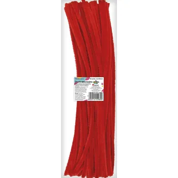 Titanum Chlupaté drátky, ČERVENÁ, 30 cm/6mm, 50ks/bal.