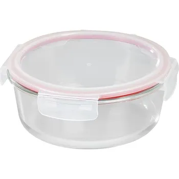 Přepravka na jídlo Dóza MagicHome, okrúhla, 1300 ml, s vekom, Clip, sklenená