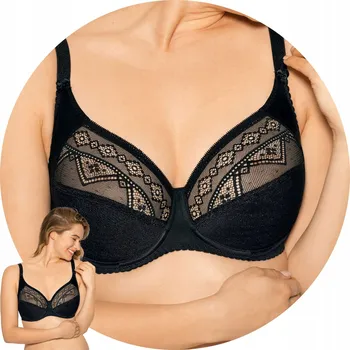 Podprsenka Gaia podprsenka s měkkými košíčky černá velikost 95E