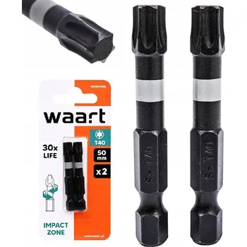 Bit NÁSTRČNÉ ŠROUBOVÁKY bity RÁZOVÉ TORX T40 50MM 2KS