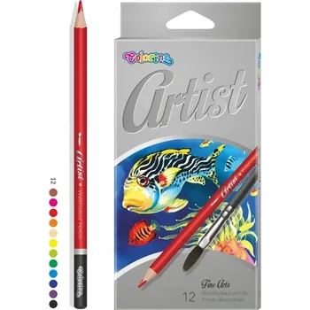 Kresba Akvarelové Pastelky Colorino 12 ks