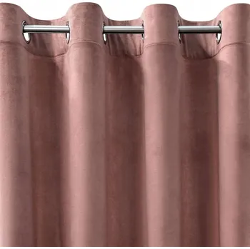 Obraz Hotový závěs s kroužky Eurofirany 140x250 melanie tmavě růžová