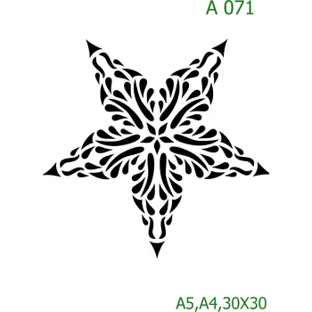 Plastová šablona pro malování - Vánoce - Sněhuláci (A071) - A5 , Nelepící folie