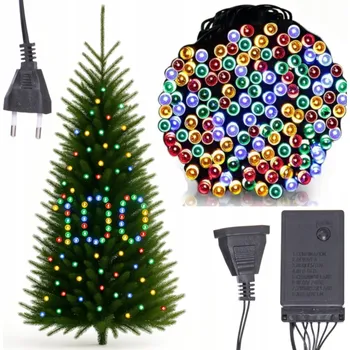 Vánoční dekorace VÁNOČNÍ OSVĚTLENÍ NA STROMEČEK 100 LED SILNÉ MULTIKOLOR PROGRAMÁTOR