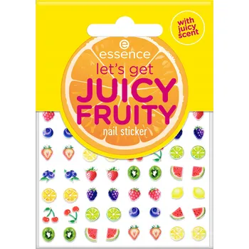 Přípravek na nehty Essence Let's Get Juicy Fruity Nálepky na nehty Samolepky na nehty
