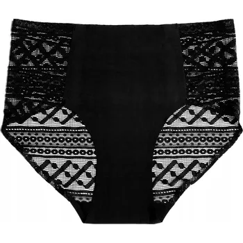 Kalhotky KALHOTKY MIDI L-POL5005MD-02 XXL ČERNÉ