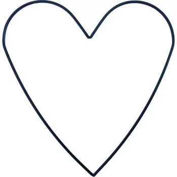 Lapač snů Kovové srdce 30x30cm - černé