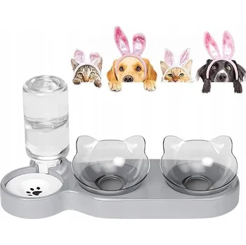 Miska pro psa Sada dvou misek na krmení Bedee, plastové, 500 ml