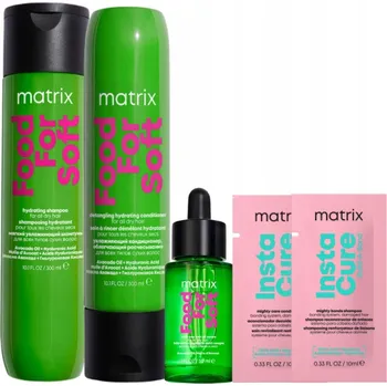 Šampon Matrix Food For Soft Hydratační šampon, kondicionér, olej na suché vlasy