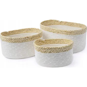 Úložný box Koš na provázky sada 3 košů pro skladování