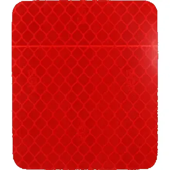 Elektrokoloběžka Reflexní samolepka 6,7 x 5,4 cm Bezpečnostní odrazka na elektrickou koloběžku Ochranný prvek pro viditelnost v noci a šeru červená