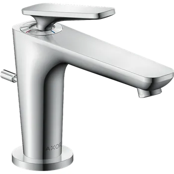 Vodovodní baterie Axor Citterio C - Páková umyvadlová baterie 90 CoolStart s odtokovou soupravou, chrom 49010000