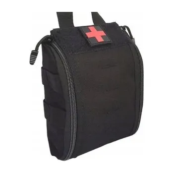 Lékárnička Taktická lékárnička bez vybavení půlkruhová ČERNÁ