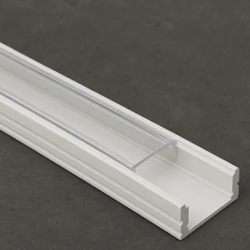 LED lišta Interex design Hliníková lišta MAXX na LED osvětlení s transparentním krytem / Bílá matná 2 m