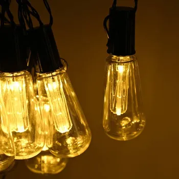 Venkovní osvětlení SOLÁRNÍ ZAHRADNÍ GIRLANDA 10 LED 3M ŽÁROVKY - SVĚTÝLKA