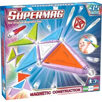 ostatní stavebnice Magnetické Stavebnice Supermag Tags trendy 35 ks.