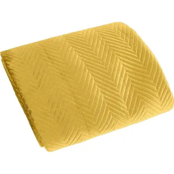 Přehoz na lůžko PREHOZ NA POSTEĽ SOFIA 200X220 CM HORČICOVÝ