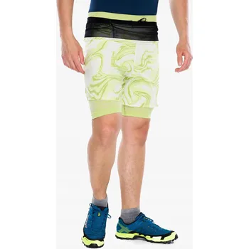 Pánská móda COMPRESSPORT Běžecké Kraťasy TRAIL RACING 2-IN-1 SHORT green camo M
