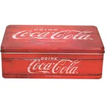 Plechová dóza 20 x 13 x 6, 5 cm červená