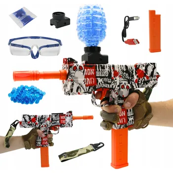 PUŠKA AUTOMATICKÉ GELOVÉ KULIČKY BEZPEČNOSTNÍ AUTOMAT + KULIČKY