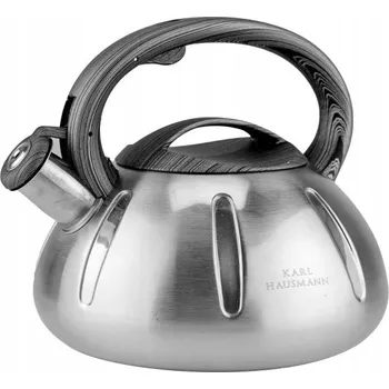 Konvice na čaj Konvice tradiční ocelová konvice Karl Hausmann 3 l šedá