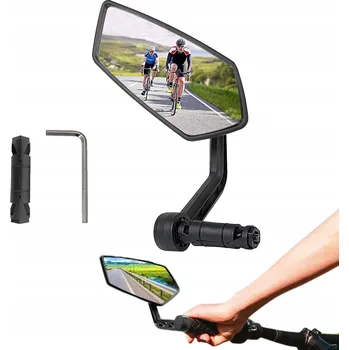 Zrcátko na kolo ZPĚTNÉ ZRCÁTKO NA KOLO KOLOBĚŽKU NA ŘÍDÍTKA LEVÉ NASTAVITELNÉ