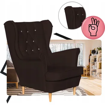 Křeslo Křeslo ušák Family Meble černé