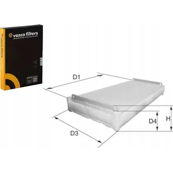 Kabinový filtr KABINOVÝ FILTR O801 VASCO