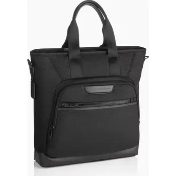 Cestovní taška PORSCHE DESIGN Roadster Nylon Tote Bag Taška cestovní i manažerská přes rameno s přihrádkou na notebook do 15" černá (Funkční nylonová taška s přihrádkou na notebook a úchytem na pojízdné zavazadlo.)