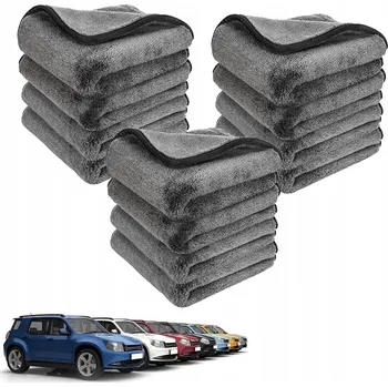 Utěrka 12x RUČNÍKY na sušení UTĚRKY Mikrovlákno 1200GSM NADÝCHANÉ SAVÉ